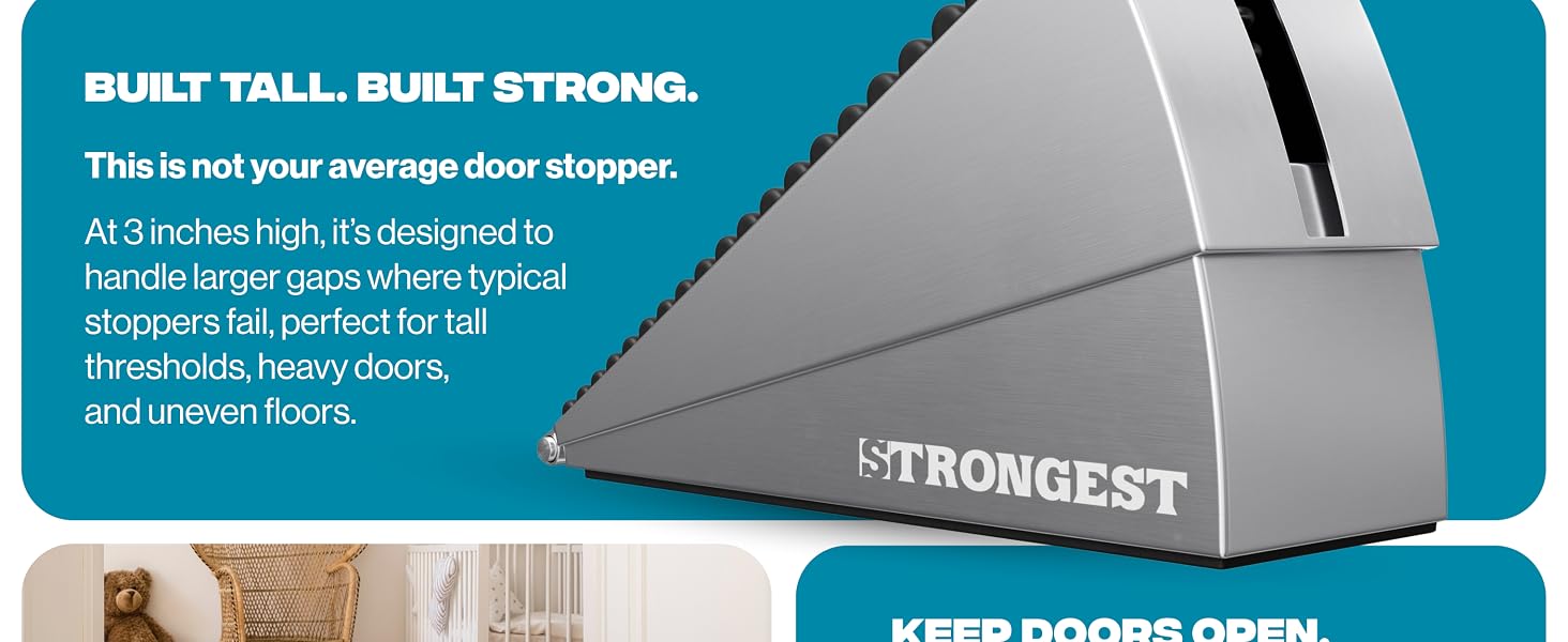 preventing sliding, movement, and door slamming in high-traffic areas