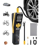 AstroAI 150 PSI Tire Inflator Portable Air Compressor for Car Tires, Cordless Bike Pump with LCD ...