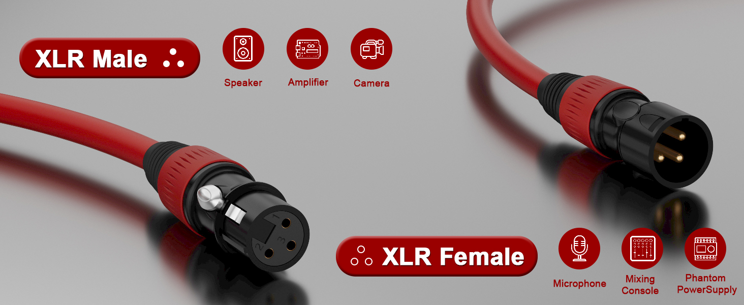 xlr male to female