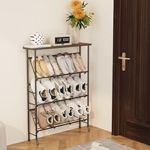narrow shoe rack