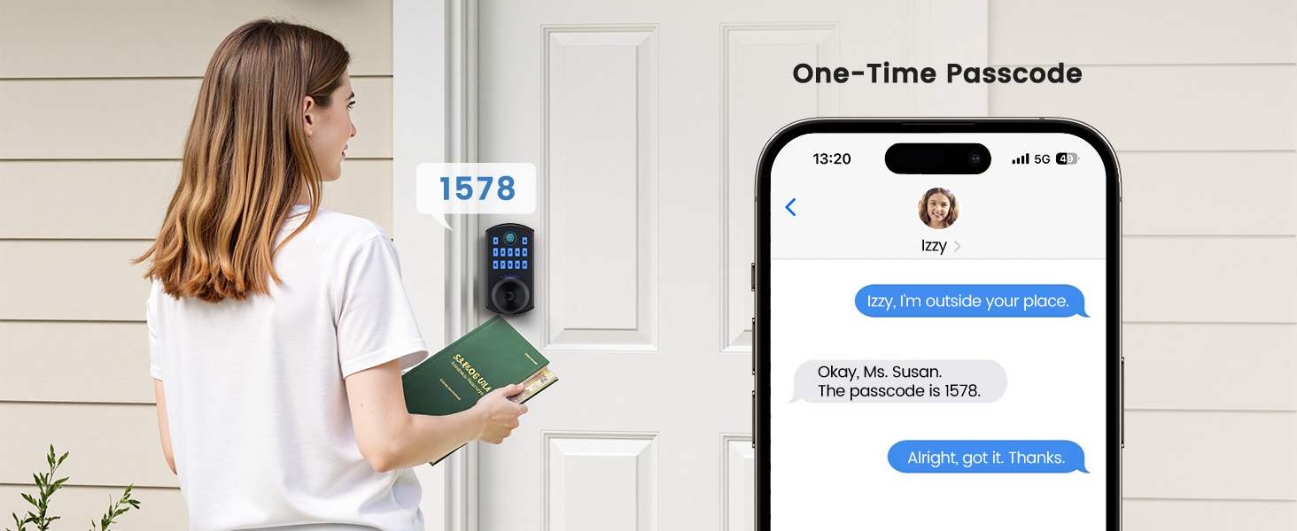 Keyless entry door lock