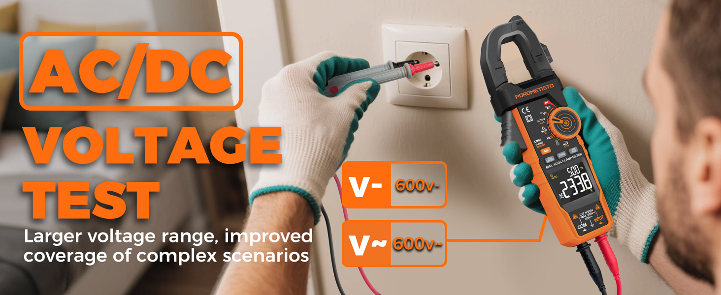 AC/DC VOLTAGE TEST Larger voltage range, improved coverage of complex scenarios