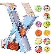 Jonscook Vegetable Chopper With Adjustable Thickness - Safe Mandoline Food Slicer For Kitchen, Mu...