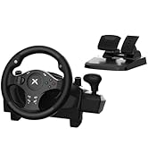DOYO Racing Wheel, 270° Degree Driving Simulator Race Xbox Steering Wheel and Pedals with Dual Vi...