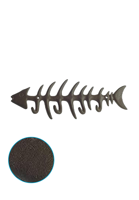 fish bones wall mounted towel rack comfify