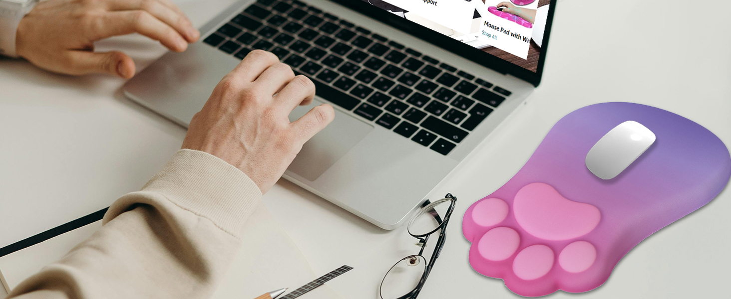 pink mouse pad