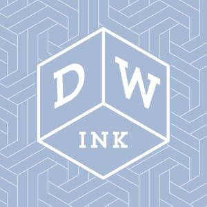 designworks ink blue geometric logo