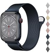 BELONGME Mesh Metal Loop Compatible with Apple Watch Band 40mm 41mm 38mm 44mm 45mm 49mm Series Ul...
