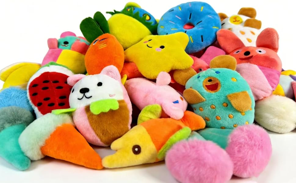 GZQKUSO Squeaky Dog Toys Set