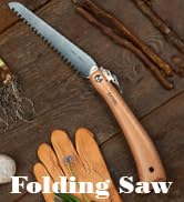 Opinel Folding Saw - Gardening and Camping Folding Carbon Steel Saw with Beechwood Handle