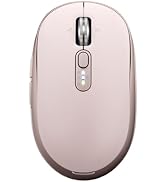 INFINMIND Wireless Bluetooth Rechargeable Mouse, Equipped 2.4G USB and Two Bluetooth, Multi-Devic...