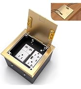 KYHSHJ Recessed Flat Hidden Socket Kit with 2 * 20A +1 * 15A Receptacle,4.8A 1 USB-A Ports &1 USB...