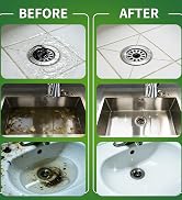 Drain Clog Remover Powder, 5 Pre-measured Packets Ultra Strength Drain Cleaner & Deodorizer, Drai...