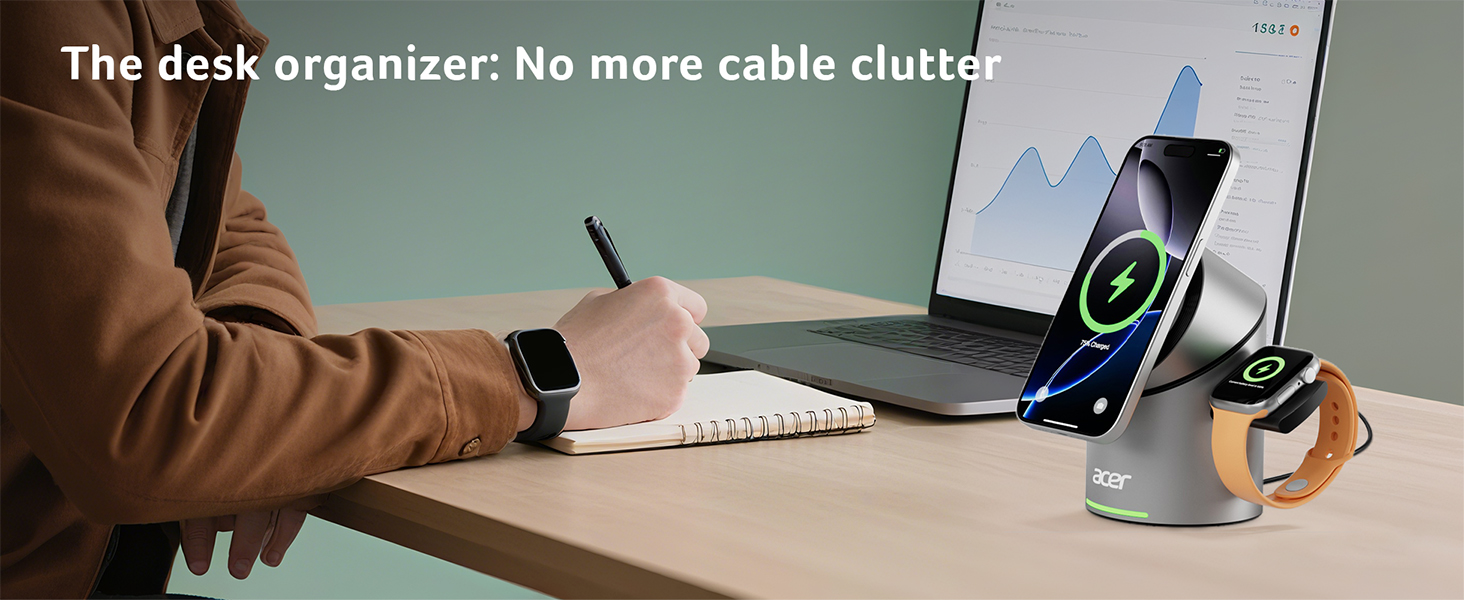 3 in 1 charging station apple charging station for multiple devices phone charger stand