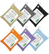 Charcoal Air Purifying Bags 6 Pack×200g Bamboo Charcoal Bags Odor Absorber, for Car Air Freshener...