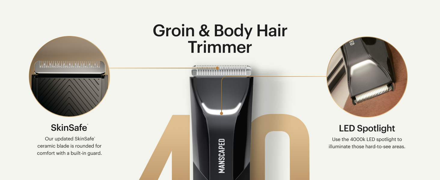 manscaped lawn mower groin body hair trimmer clipper foil travel