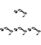 Uonlytech Led Furniture 4-Piece Jewelry Showcase USB-Powered LED Spotlight for Indoor Use