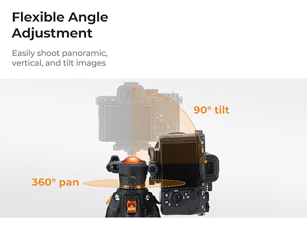 63" Aluminum Travel Tripod for Camera with Phone Holder