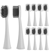 10 Pack Replacement Toothbrush Head Compatible with Burst Electric Toothbrush, YMPBO Toothbrush H...