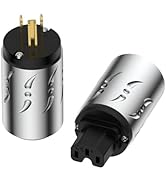 Viborg HiFi Power Plug, VM502G+VF502G, Gold-plated Pure Copper Non-Magnetic, AC Mains Plug, Audio...