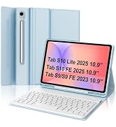 Keyboard Case for Samsung Galaxy Tab S10 Lite/S10 FE/S9 FE 11"/S9 11 Inch | Slim Magnetic Wireles...