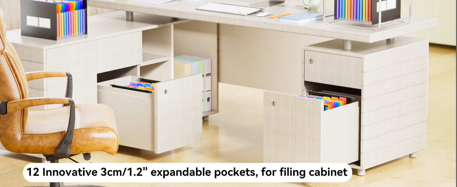 ThinkTex Plastic Expanding Hanging File Folders