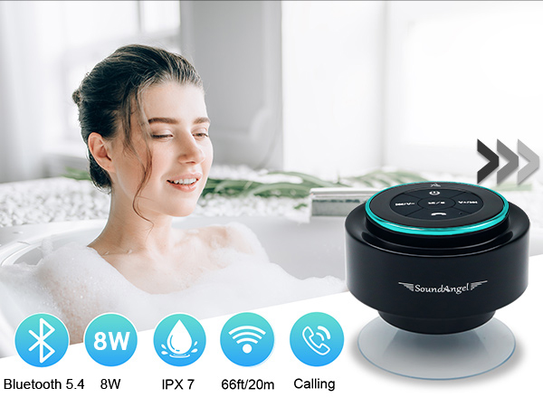 shower speaker bluetooth waterproof