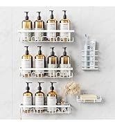 Deyhoc Shower Caddy, 5 Pack Shower Shelves for Inside Bathroom, Rustproof Adhesive Bathroom Organ...