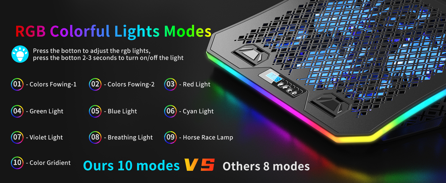 10 RGB Lights Modes