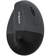 KYSONA EM18 Wireless Ergonomic Vertical Mouse, Ergo Design, Bluetooth Cordless Mouse for Medium/L...
