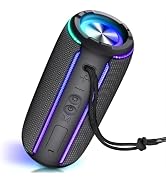 INFURTURE Portable Bluetooth Speaker with 40W Powerful Sound, RGB Lights, 4-in-1 Versatile Connec...