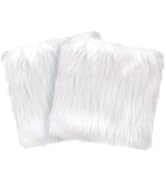 2 Pcs School Locker Rugs, 12" x 12" Mini Locker Decorations for Girls, Soft Fluffy Area Carpet wi...