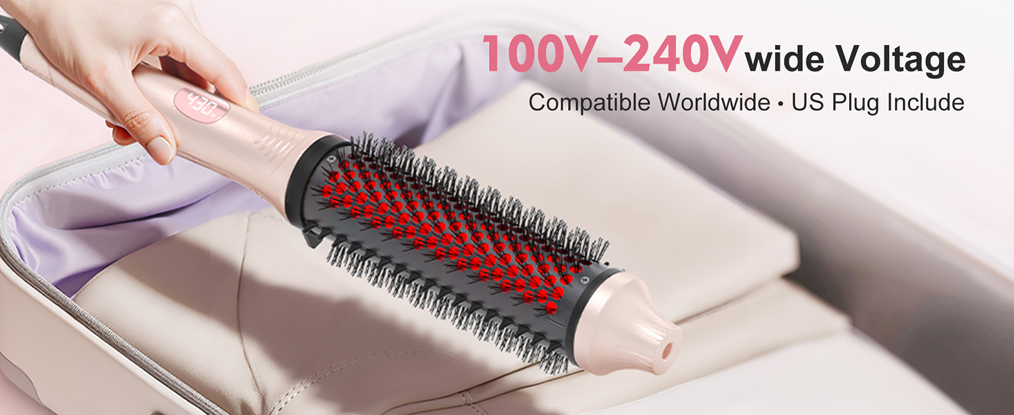 dual voltage thermal brush