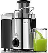 SIFENE Centrifugal Juicer Machine, 800W Peak Power Juice Extractor With 3 Inch Wide Mouth Feed Ch...