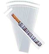 Clear Self Sealing Cellophane Bags 2" x 10" Cookie Bags 100 Pack for Bakery, Cookies, Pretzel, Gi...