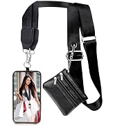 XANGNIER Clip and Go Strap for Phone with Wallet Crossbody, Phone Strap with Zippered Wallet, Adj...