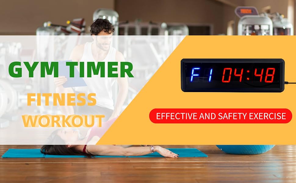 1.5 Portable gym interval timer church stopwatch countdown buzzer clock