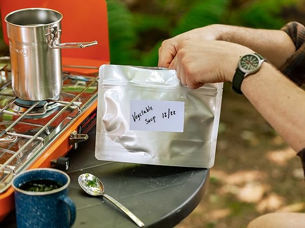 Mylar MRE bags heat sealable impulse sealer camping prepper