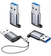 AVMAX USB A to USB C Adapter 4 Pack,USBC Female to A Male Car Charger OTC Converter for Apple Wat...