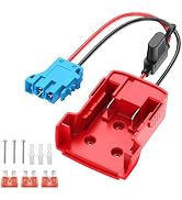 Kzreect Battery Adapter Compatible with Milwaukee 18V Battery, Conversion Kit with Fuse Holder an...