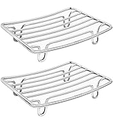 GUUKAR Bar Soap Dish Holder for Shower Bathroom Stainless Steel Rust Proof Self Draining, Chrome-...