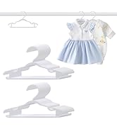 Baby Hangers 60 Pack 10.35 Inch Kids Clothes Hangers Non-Slip Thickened Plastic Infant Hangers fo...