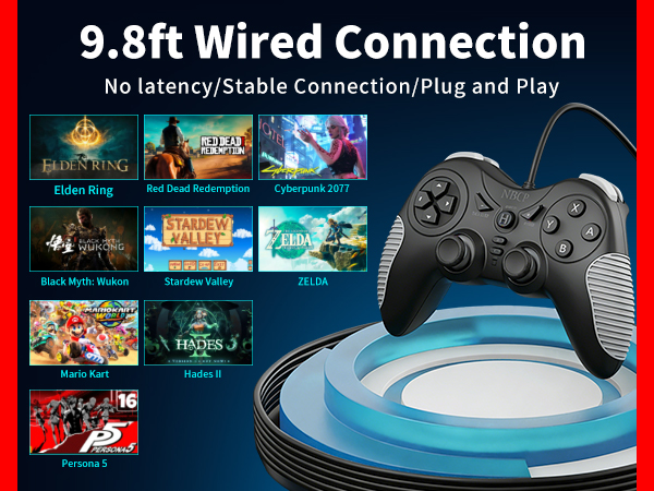 9.8ft Wired Connection