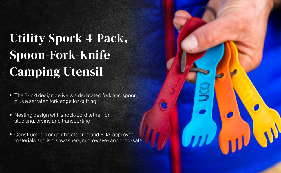 utility spork 4 pack
