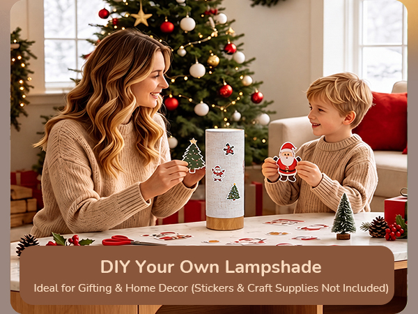 DIY Your Own Lampshade NIGHTSTAND LAMP
