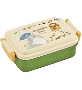 Skater My Neighbor Totoro Bento Lunch Box 15.22oz - Cat Bus - Cute Lunch Carrier with Secure 2-Po...