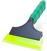 GUGUGI Car Squeegee with 5IN Long Handle, Small Squeegee for Windshield, Glass, Mirror, Ice & Sno...