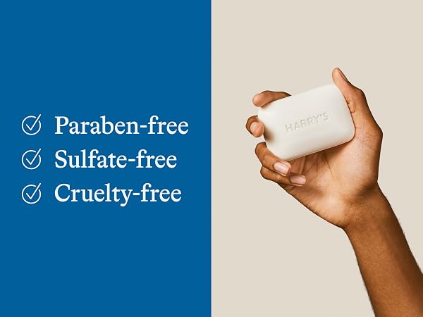 Free of parabens, sulfates, and cruelty