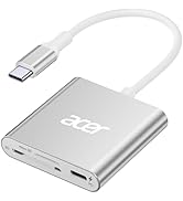 Acer SD 4.0 Card Reader, UHS-II Micro SD Reader USB C, Dual Slot Type C Memory Card Adapter with ...