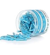Kuject 200PCS Blue Heat Shrink Butt Connectors 16-14 Awg, Tinned Copper Crimp Electrical Wire Con...